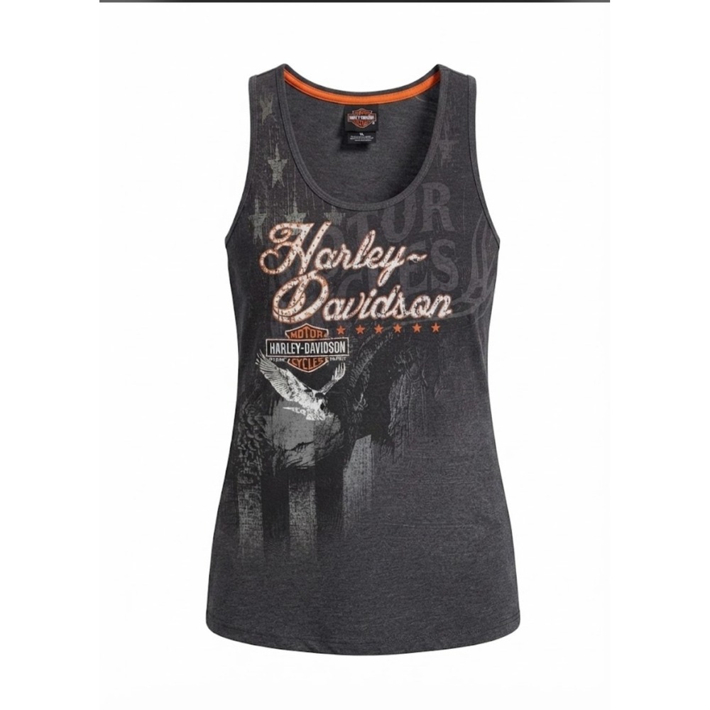 Harley Davidson Grunge Rock Biker USA Florida Kay West Cotton Tank Top sz XL